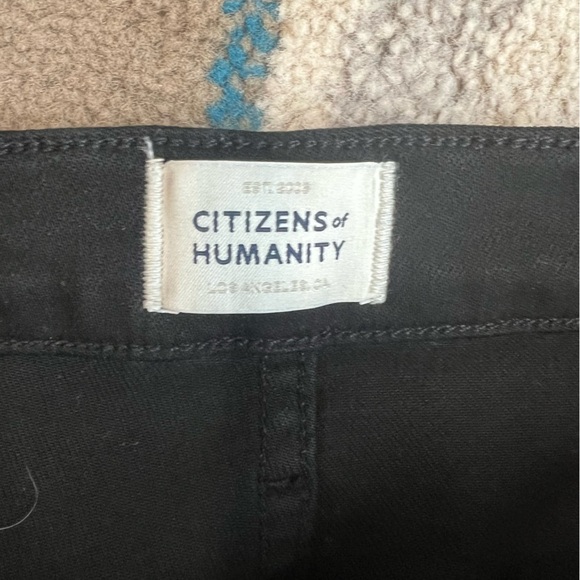 Citizens of Humanity CoH Isola Crop Black Jeans Size 31 - Picture 6 of 11